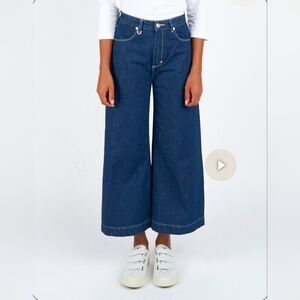 NEUW Wide-Leg Cropped Denim Jeans size 26